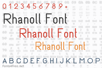 Rhanoll Font