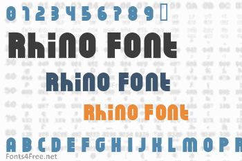 Rhino Font