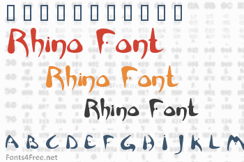 Rhino Font