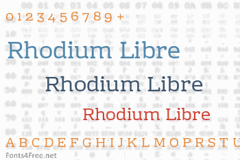 Rhodium Libre Font