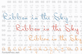 Ribbon in the Sky Font