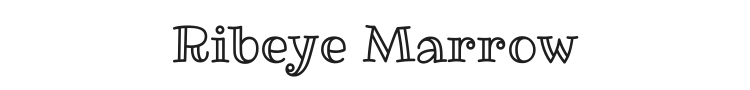 Ribeye Marrow Font Preview