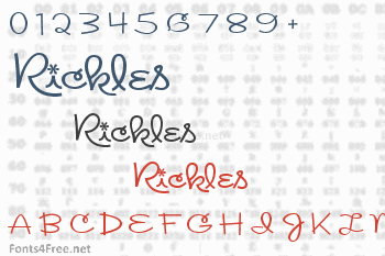 Rickles Font