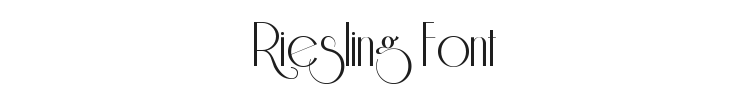 Riesling Font Preview