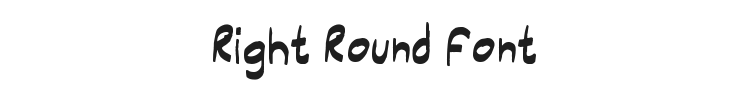 Right Round Font