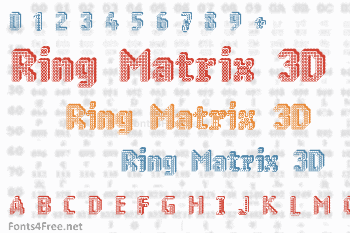 Ring Matrix 3D Font