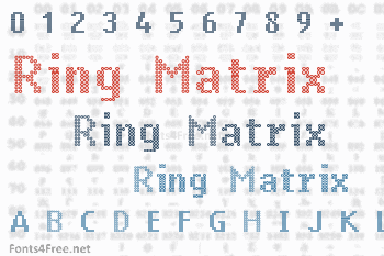 Ring Matrix Font