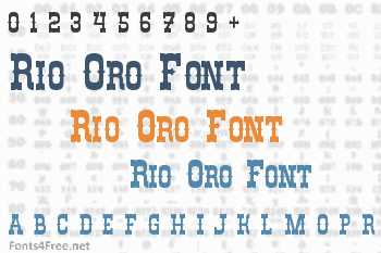 Rio Oro Font