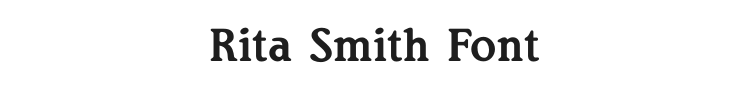 Rita Smith Font Preview