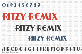 Ritzy Remix Font