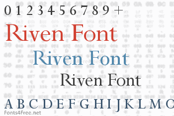 Riven Font