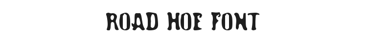 Road Hoe Font Preview