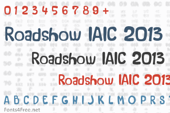 Roadshow IAIC 2013 Font