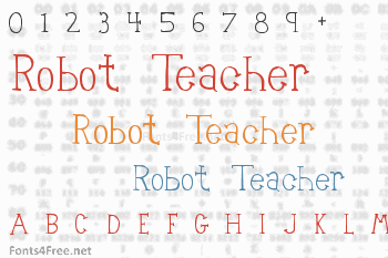 Robot Teacher Font