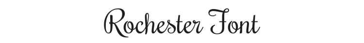 Rochester Font Preview