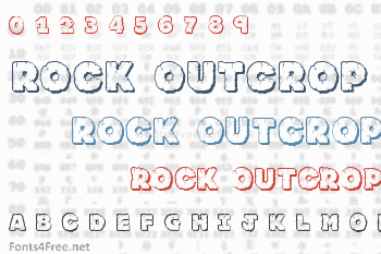 Rock Outcrop Font