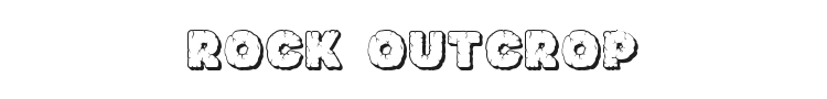 Rock Outcrop Font Preview