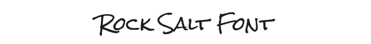 Rock Salt Font Preview