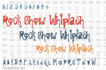 Rock Show Whiplash Font