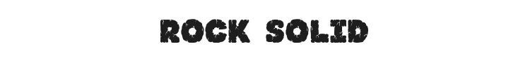 Rock Solid Font