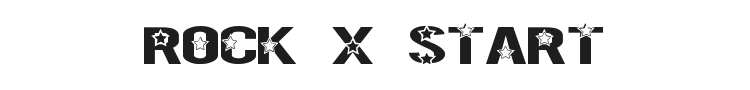 Rock X Start Font