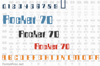 Rocket 70 Font