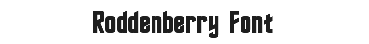 Roddenberry Font Preview