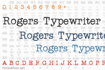 Rogers Typewriter Font