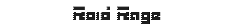 Roid Rage Font Preview