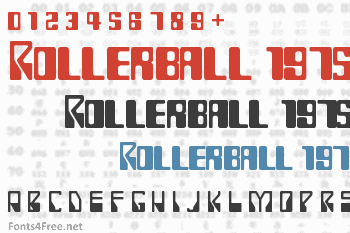 Rollerball 1975 Font