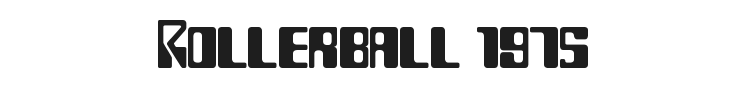 Rollerball 1975 Font