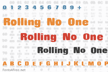 Rolling No One Font