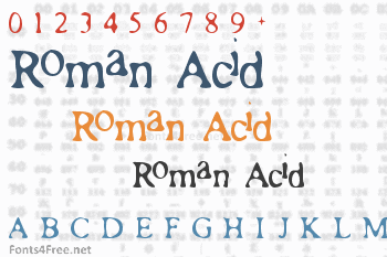 Roman Acid Font