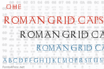 Roman Grid Caps Font