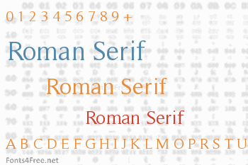 Roman Serif Font