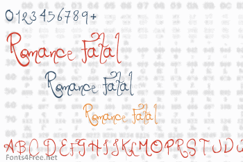 Romance Fatal Font