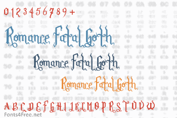 Romance Fatal Goth Font