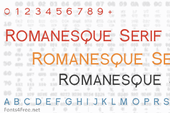 Romanesque Serif Font