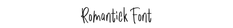 Romantick Font Preview