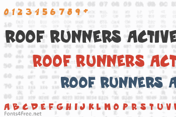 Roof Runners Active Font