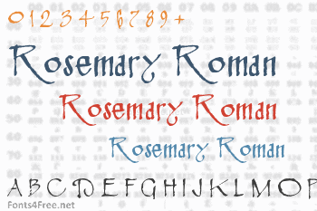 Rosemary Roman Font