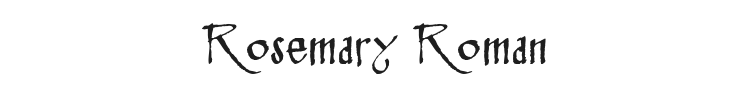 Rosemary Roman Font