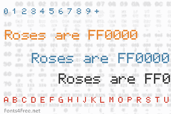 Roses are FF0000 Font
