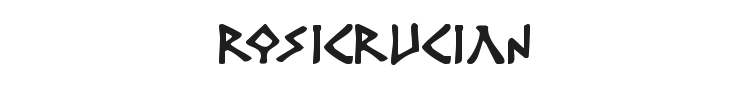 Rosicrucian Font