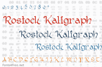 Rostock Kaligraph Font