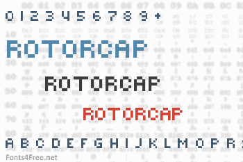 Rotorcap Font