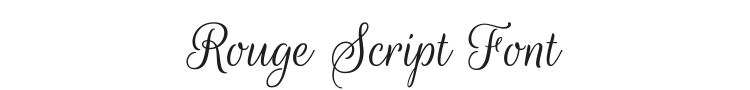 Rouge Script Font Preview