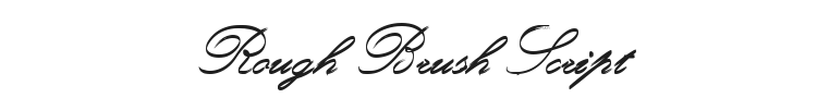 Rough Brush Script Font