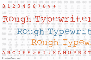 Rough Typewriter Font