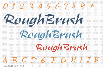 RoughBrush Font